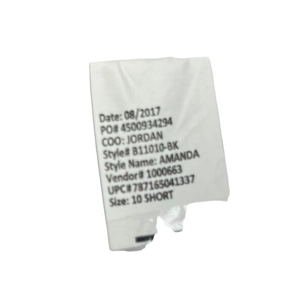 10 S Gloria‎ Vanderbilt Amanda Black Jeans Straight Leg Women Pants Casual Wear - Picture 5 of 9